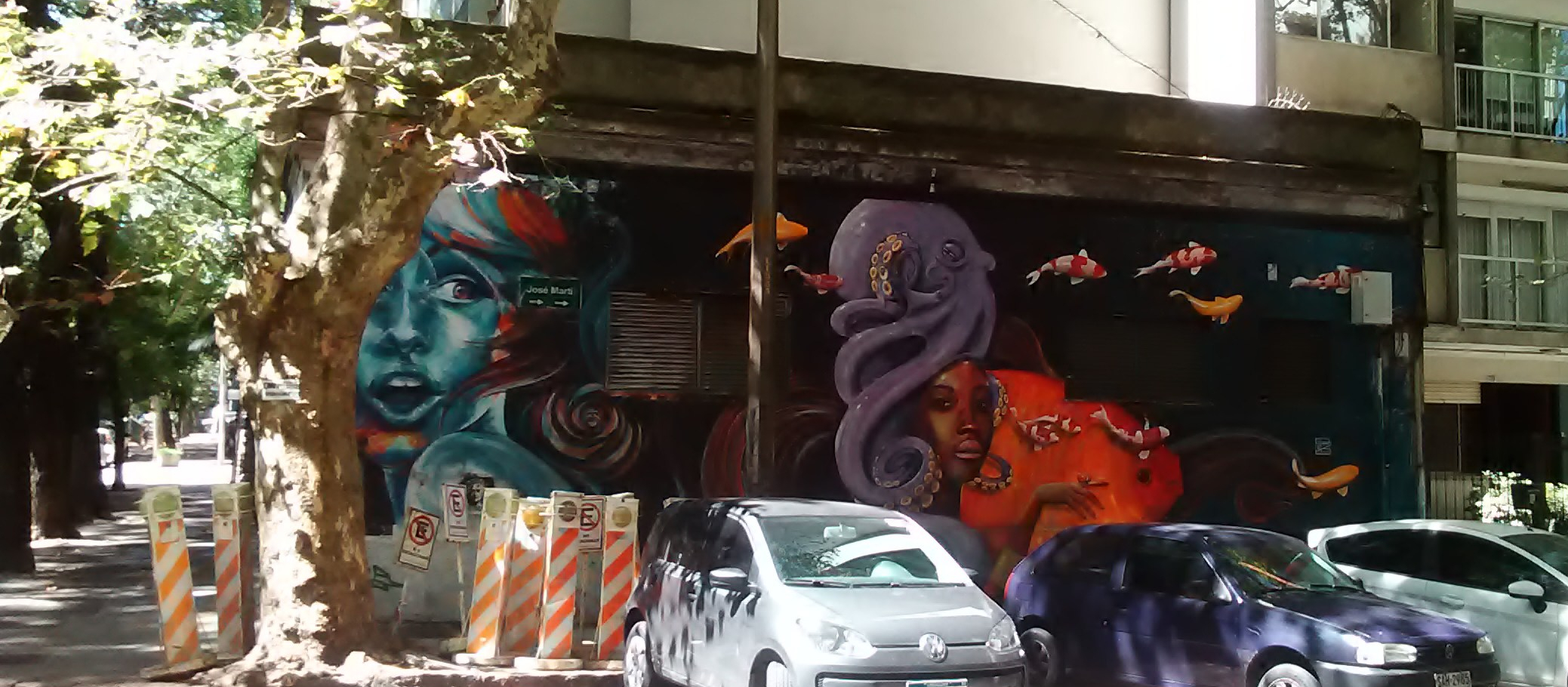 Grafiti en Av. José Martí y Calle Berro